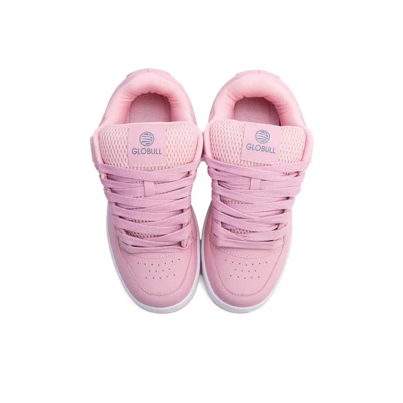 GLO BULL Skateboard Shoes Unisex Low Top Pink Green-3