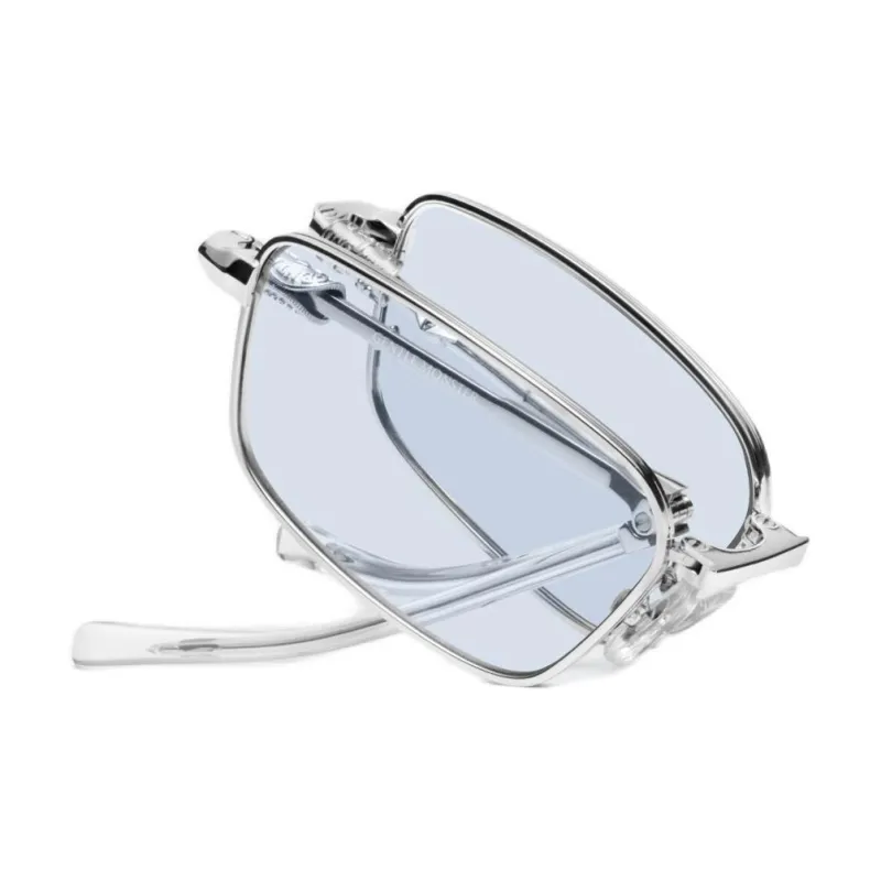 GENTLE MONSTER Metal Irregular Shape Sunglasses Unisex Silver-3
