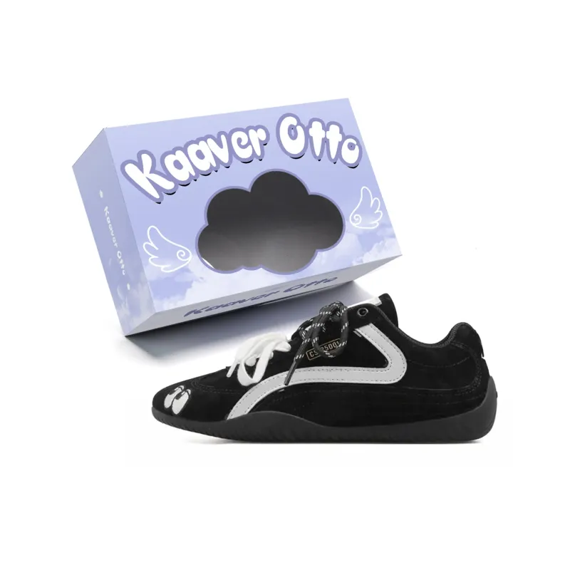KAAVER OTTO Slip Resistant, Breathable, Lightweight Low Top German Army Trainers Unisex-6