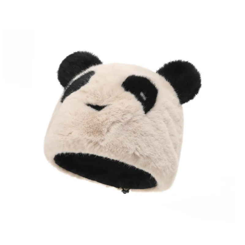 FREE RABBITⅡ Korean Style Thickened Warm Windproof Furry Ear Protection Headwrap Hat Unisex-1