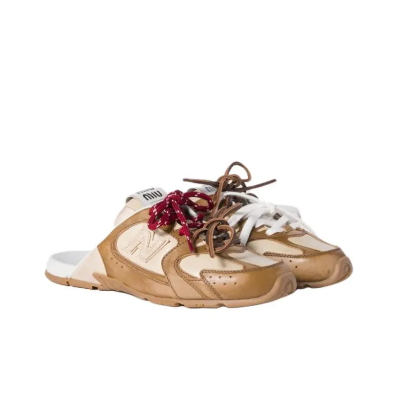 MIU MIU x New Balance NB 530 SL Slip-Resistant Abrasion-Resistant Wrap-toe Slippers Women's Brown-2