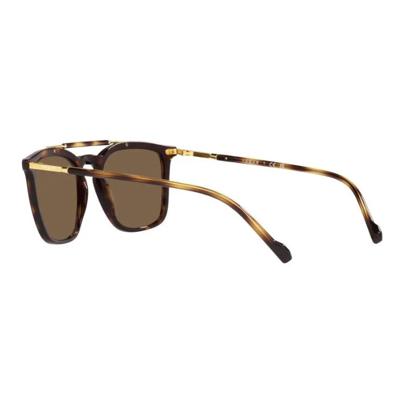 VOGUE Metal Acetate Aviator Sunglasses Men's Tortoiseshell-7