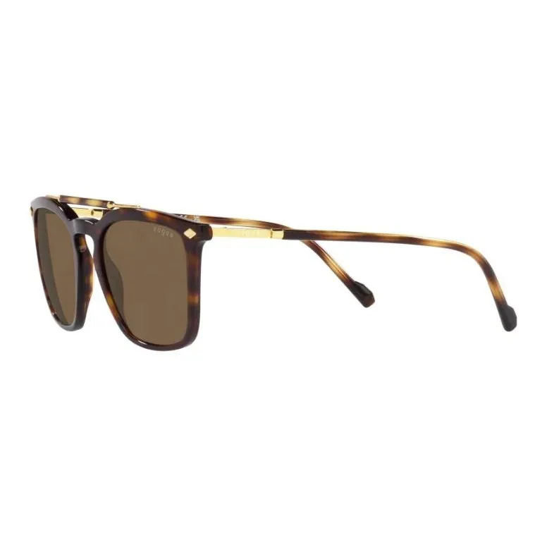 VOGUE Metal Acetate Aviator Sunglasses Men's Tortoiseshell-4