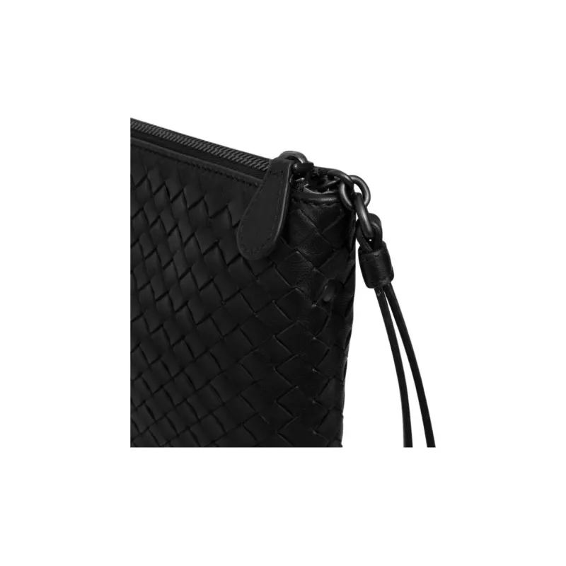 Bottega Veneta Sheepskin Clutch Tubas Men's Black-6