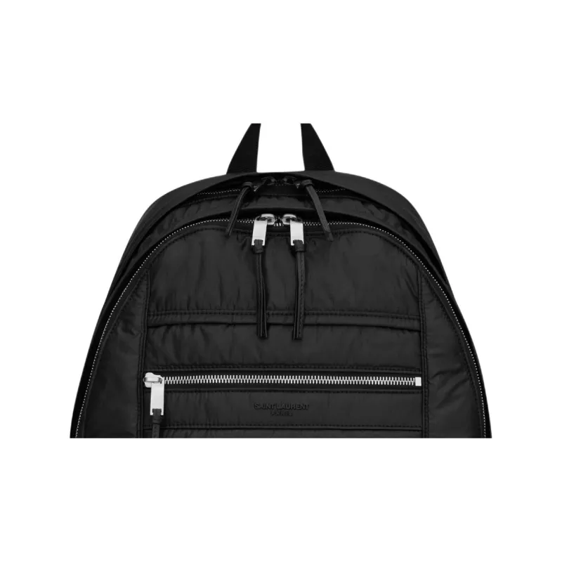 SAINT LAURENT City Nylon Backpack Women's Black-1