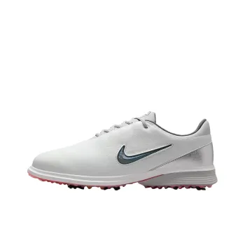 Nike Victory Tour 4 Abrasion Resistant Low Top Golf Shoes Unisex White Gray