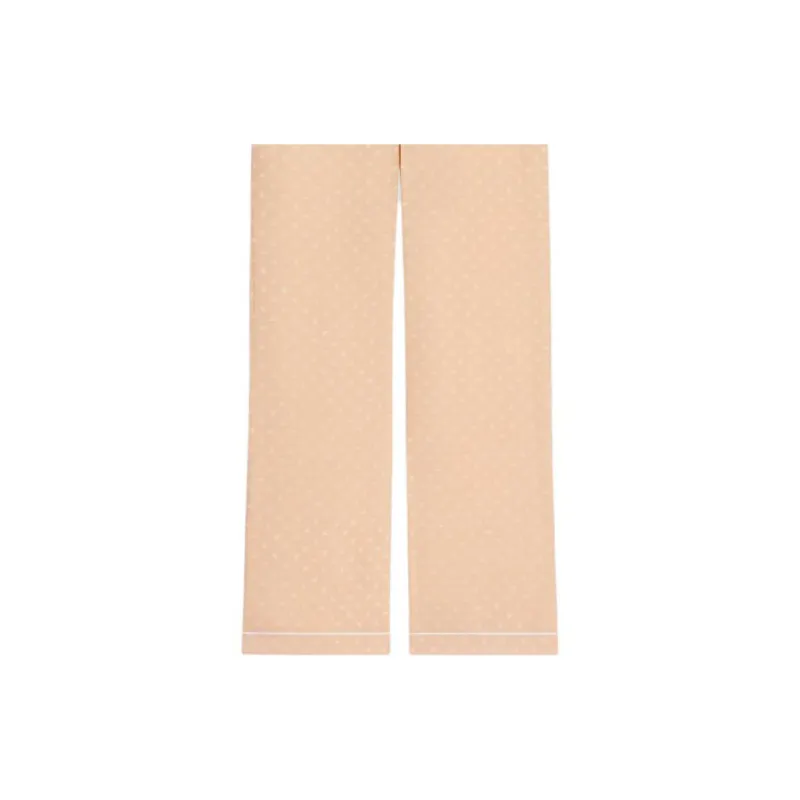 CELINE Pajama Pants Women's Brown-4