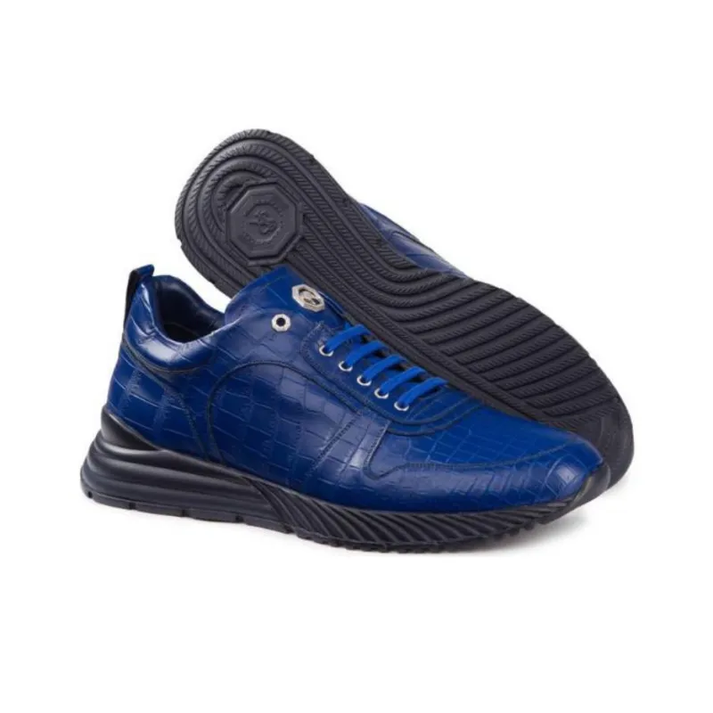 STEFANO RICCI Low-Top Casual Shoes Men's Blue-4