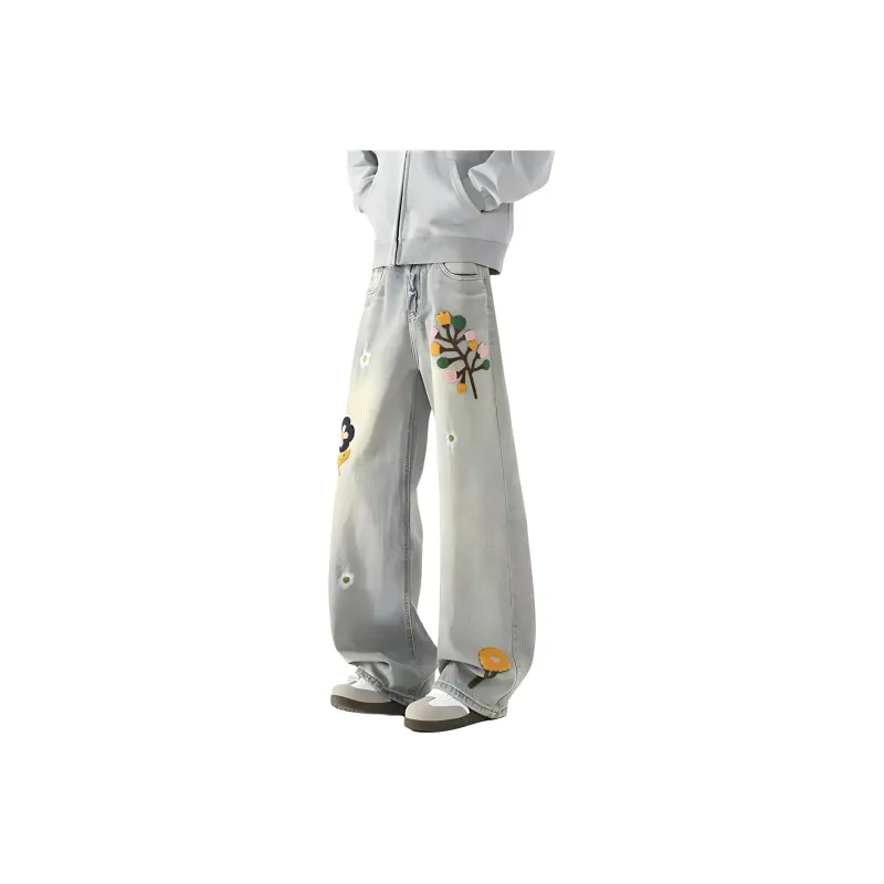 RASHOMONG Jeans Unisex Blue-0