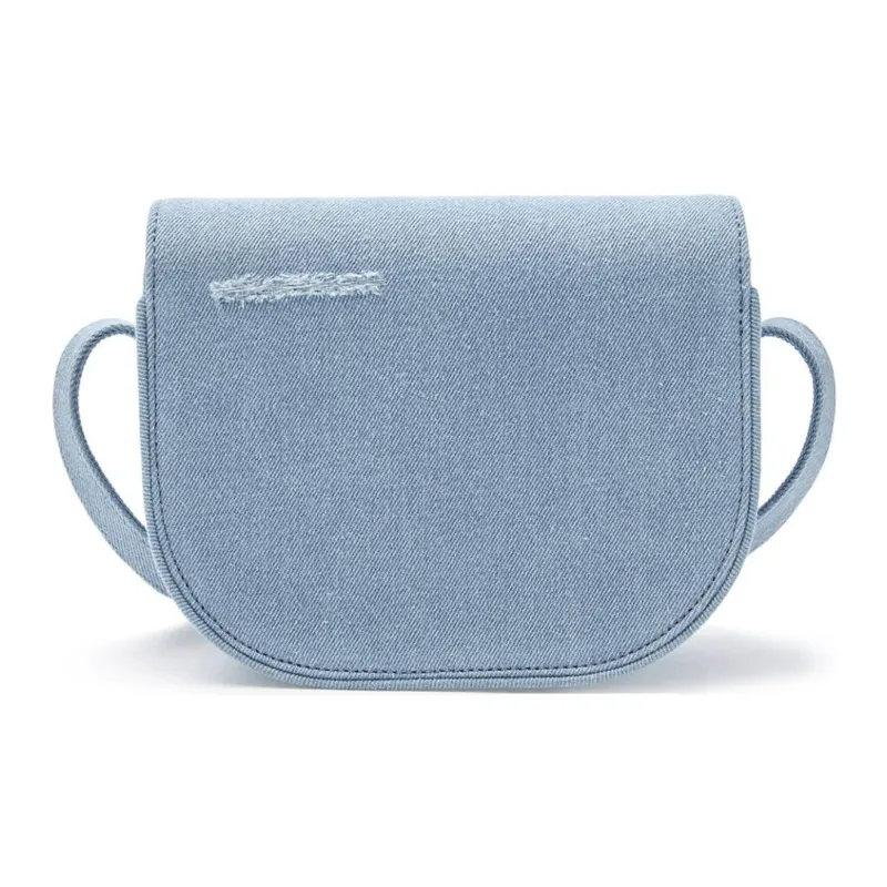MLB Imitation Denim Crossbody Bag Unisex Light Blue-4