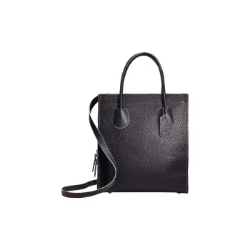 COACH Cashin Leather Tote Bag, Shopping Bag, Handbag, Shoulder Bag Women's Brass & Midnight Marine Blue