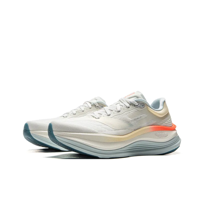 LiNing Yueying 5 Pro Shock Absorbers Rebound Low Top Sprint Running Shoes Women's Ivory-2