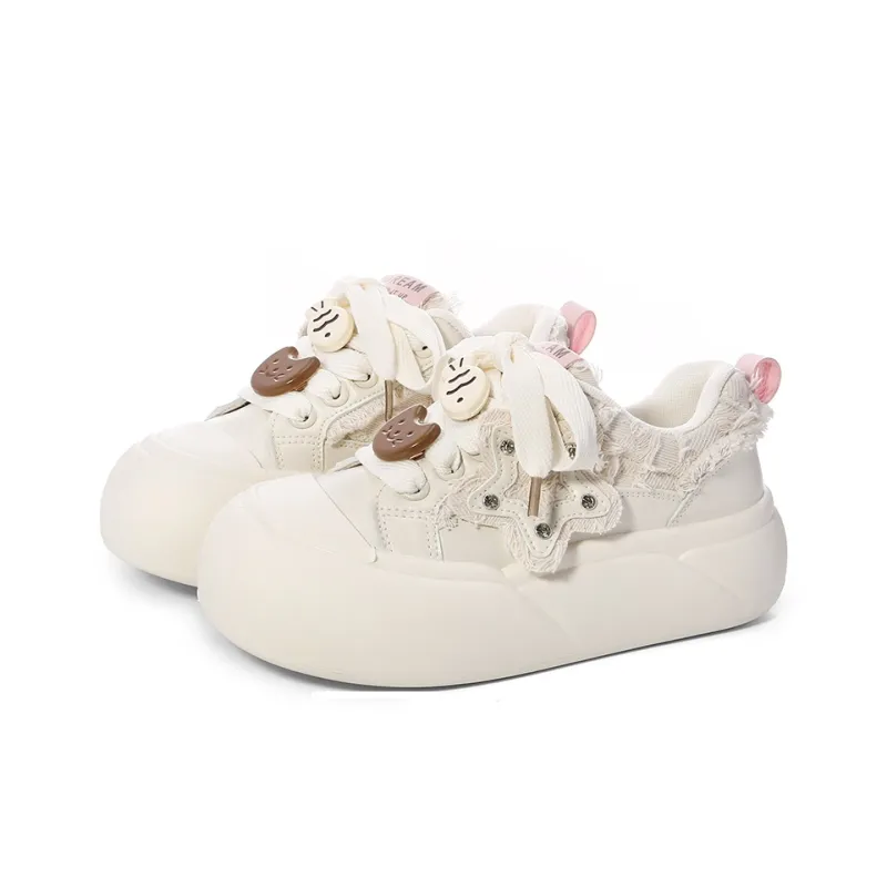 Lovely You Lightweight Cushioning Wear-Resistant Low-Top Skateboard Shoes Women's-14