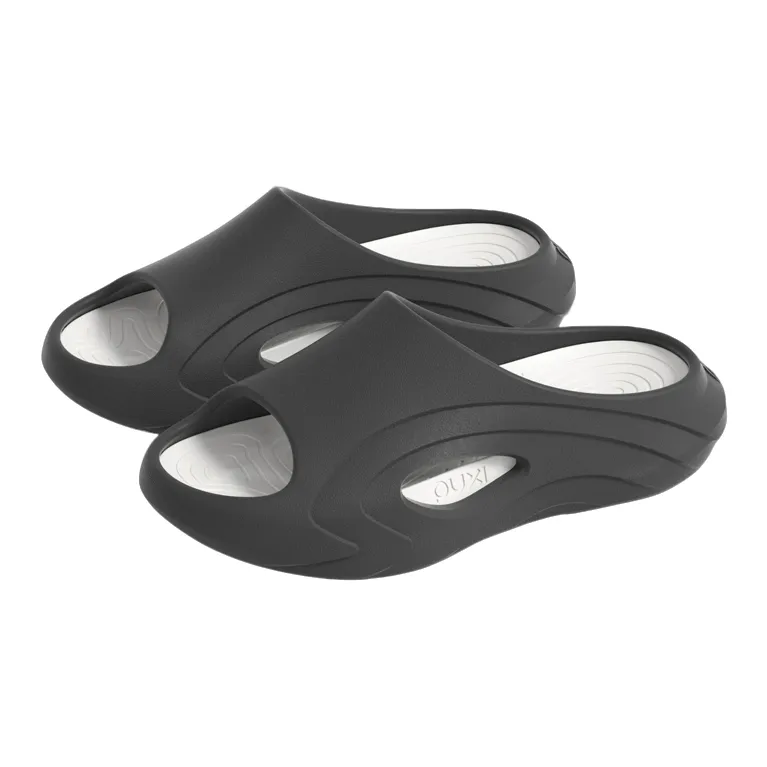 POSEE EVA Slide Slippers Unisex, White Black-5