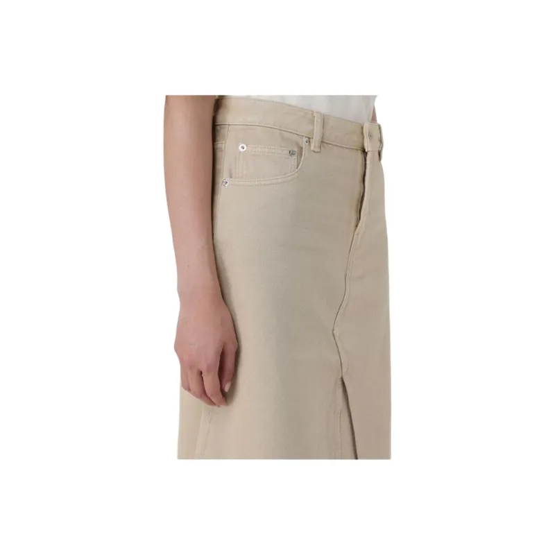 TORY BURCH Deconstructed Denim Midi Skirt-4