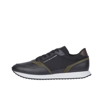 Tommy Hilfiger Trainers Abrasion Resistant Breathable Low Top Casual Running Shoes Men's Black