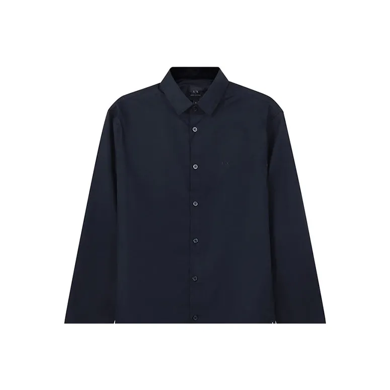 ARMANI EXCHANGEAE FW22 Shirt Men's Marine Blue-3