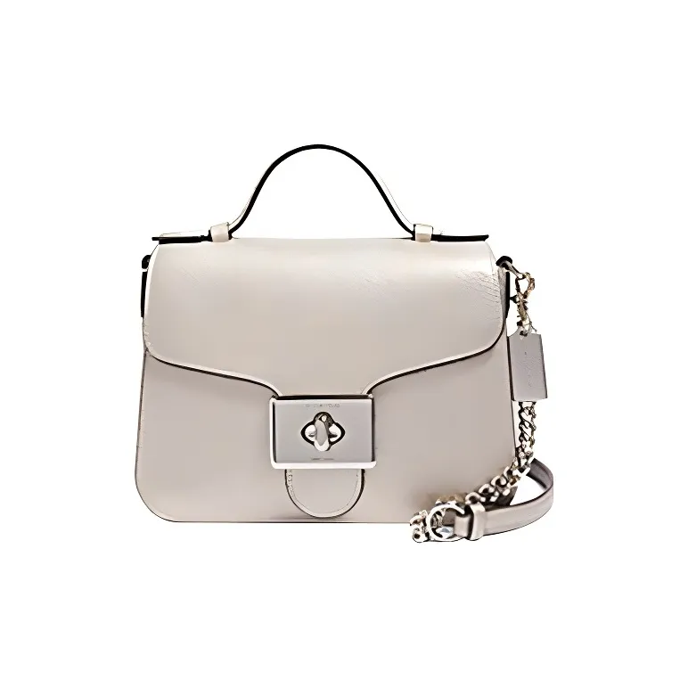 COACH Cassidy Refined Pebble Leather Handbag Shoulder Bag Crossbody Bag Women's Light Gold-0