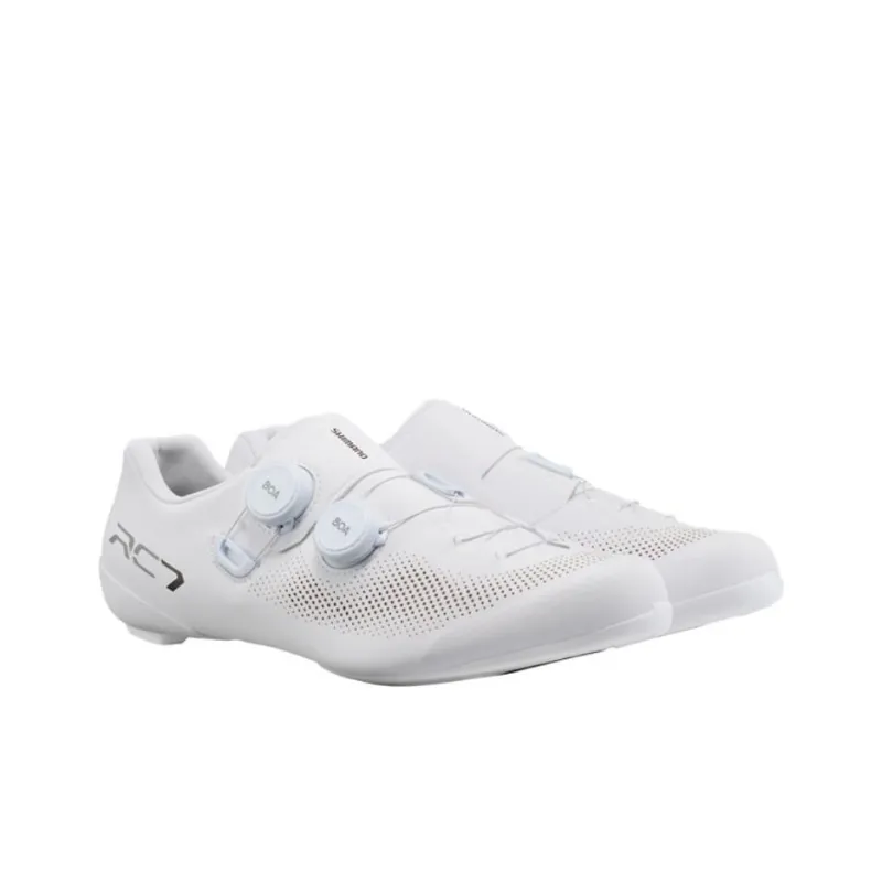SHIMANO Abrasion Resistant Breathable Low Top Cycling Shoes Men's White-2