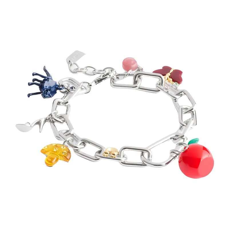 COACH Brass Plated, Resin, Enamel, Glass, Cubic Zircon Bracelets Women's Multicolor-1