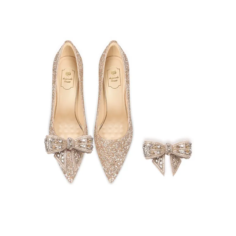 LOLY Slim Heel High Heels Women's Gold-2