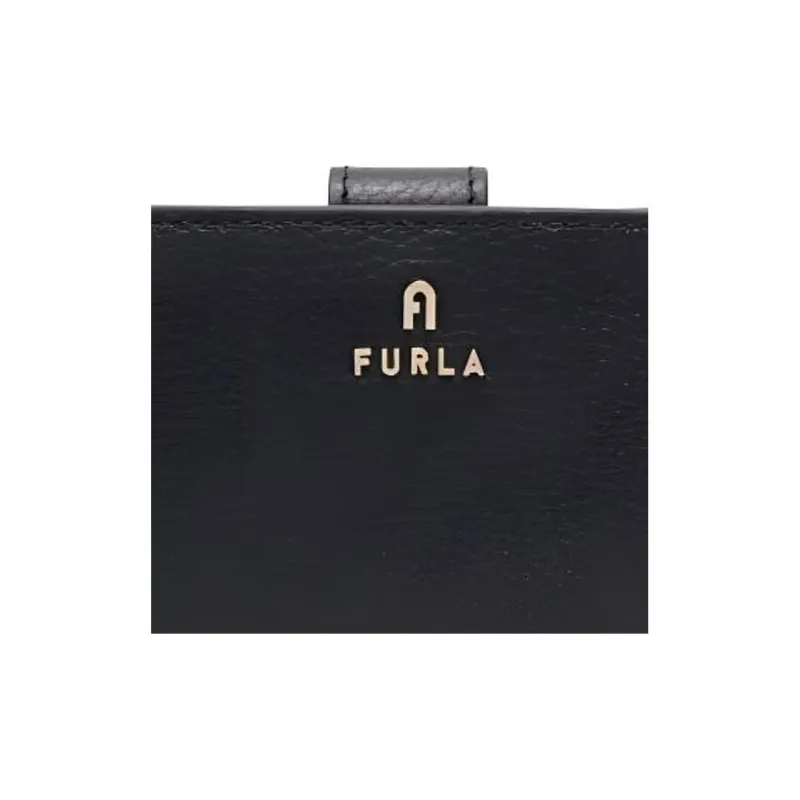 Furla Calfskin Card Holder, Wallet Women's Black-4