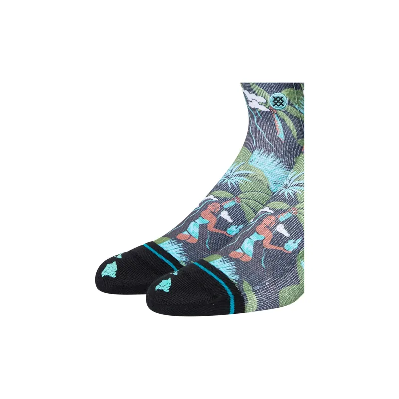 Stance Mid Calf Socks Unisex 1 Pack Washed Black-3