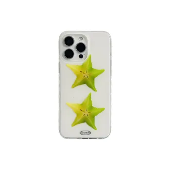 Wei Xin Acrylic Material Two Pieces Of Starfruit Phone Cases Compatible With IPhone 16/15 Pro Max/Apple 13/14 Pro/Max
