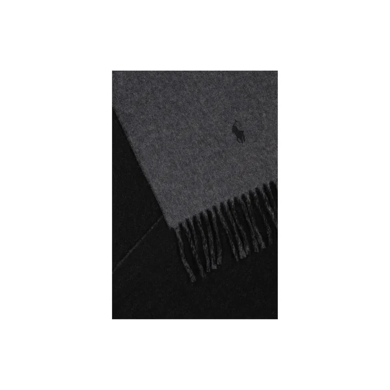 Polo Ralph Lauren Logo Embroidered Fringed Scarf-4