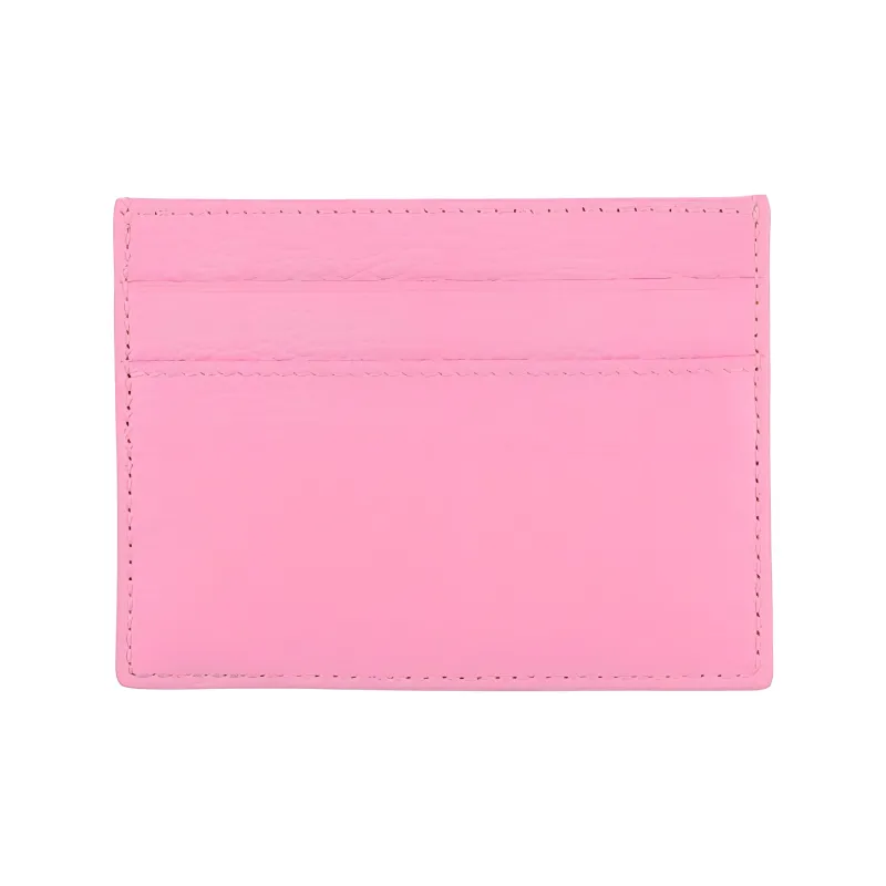 Balenciaga Cow Leather Card Holder Women's Pink-2