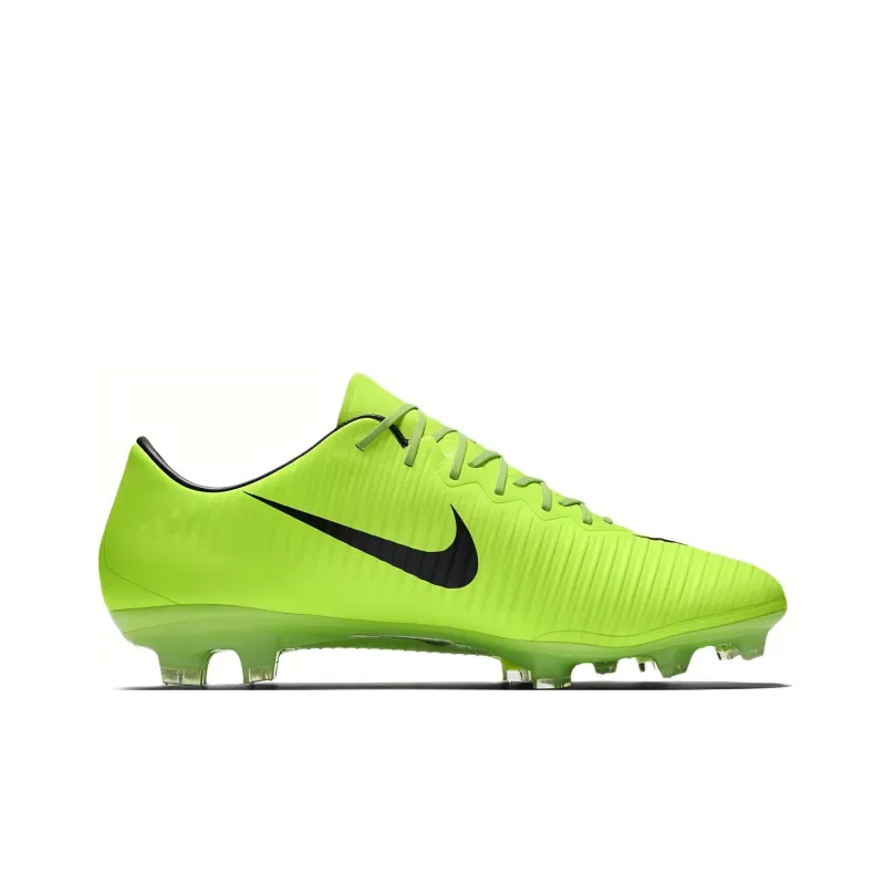 Nike Mercurial Vapor 11 FG Rubber Long Studs Anti Slip And Wear Resistant Lightweight Soccer Shoes Men's Neon Green-1