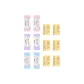 Multicolor Filled Breads+Bear/6 Pieces Each