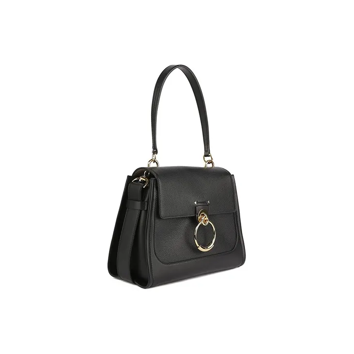 Chloe Chloé Bags Grain Cow Leather Handbag, Shoulder Bag Women's Black-1