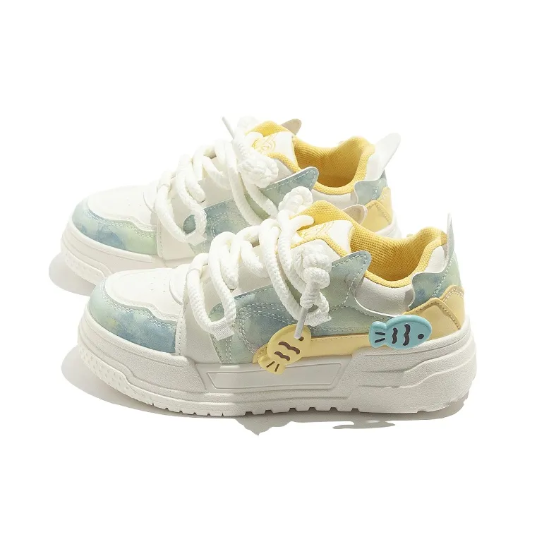 MEAKKEA Lightweight And Wear resistant Low Top Skateboard Shoes Women's-2