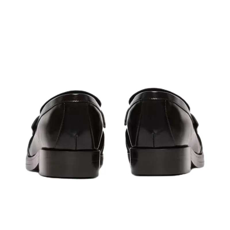 BALMAIN Sync Loafers 3.5cm Men's White & Black-4