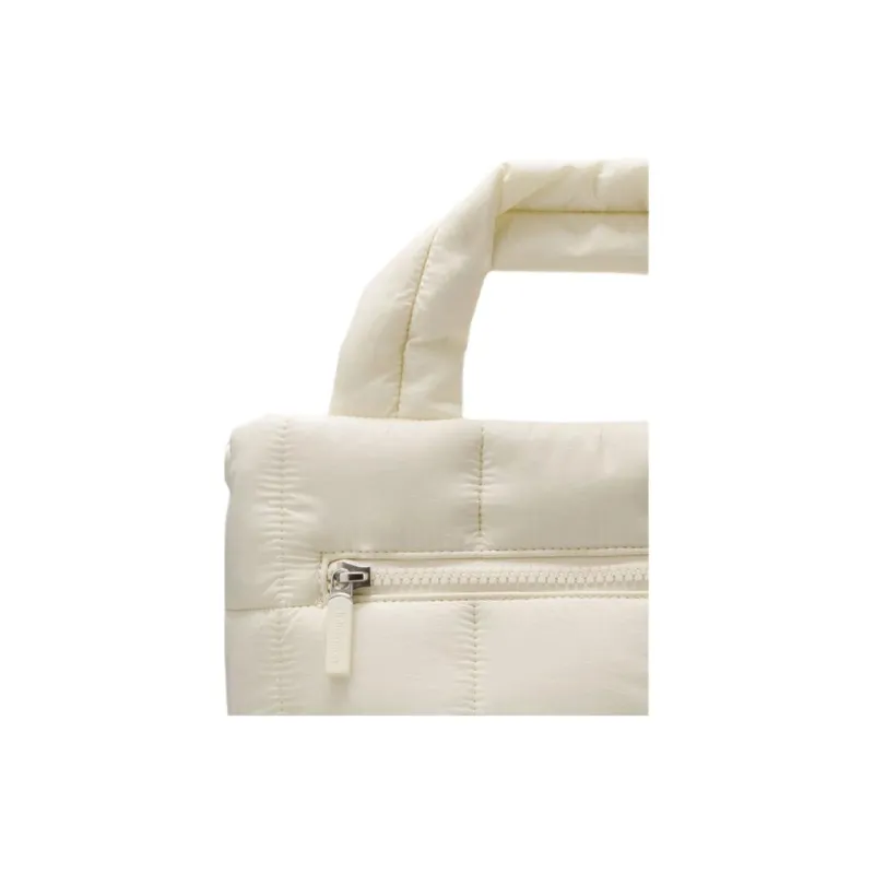 Lululemon Quilted Nylon Tote Bag, Shopping Bag, Shoulder Bag, Crossbody Bag, Handbag Women's Elf Yellow-3