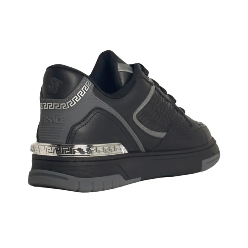 VERSACE Greca Versace Low Top Skateboard Shoes Men's Black-3
