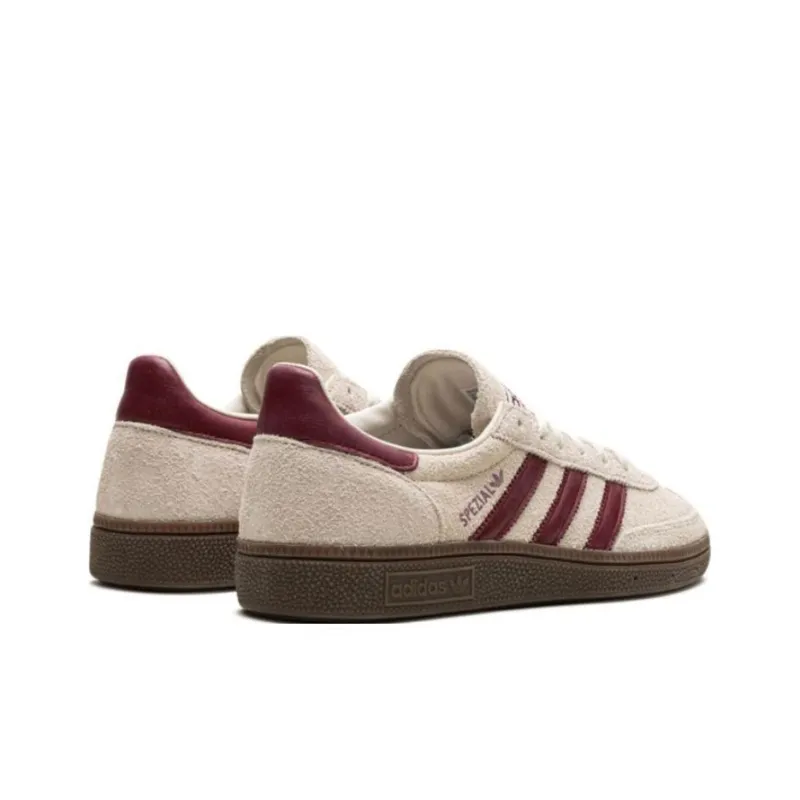 Adidas Handball Spezial Off White Collegiate Burgundy Women's-3