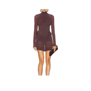 MAGDA BUTRYM Long Sleeved Dress Women's Bordeaux Red