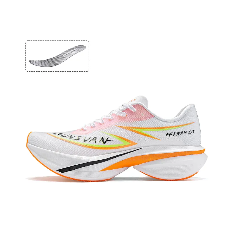 IRUNSVAN Low Top Running Shoes Unisex Mismatched Cyan Orange-1