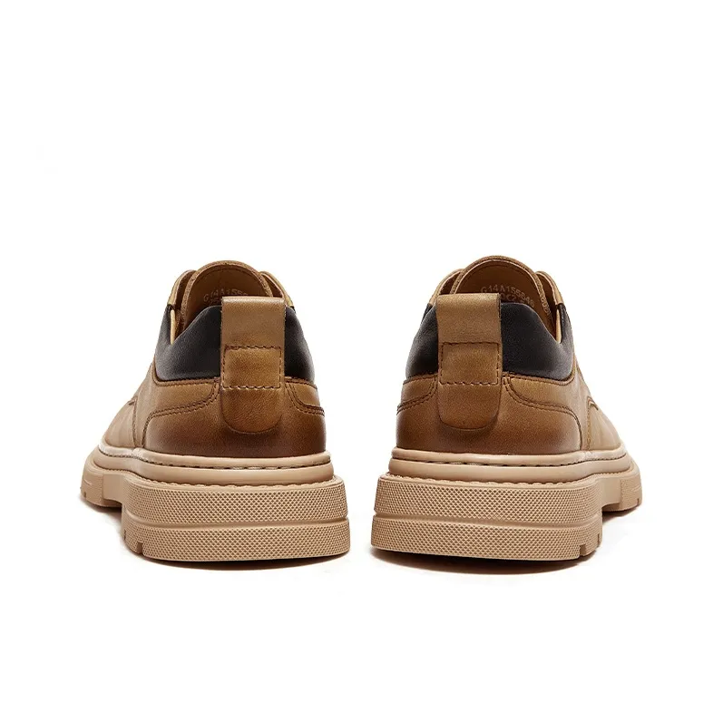CAMEL Men's Casual Shoes Men Low Top Black, Earth Yellow-8