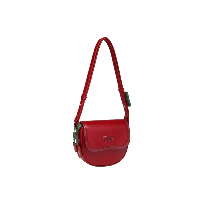 NX DOUGHNUT PU Saddle Bags Shoulder Bags Women's Red-2