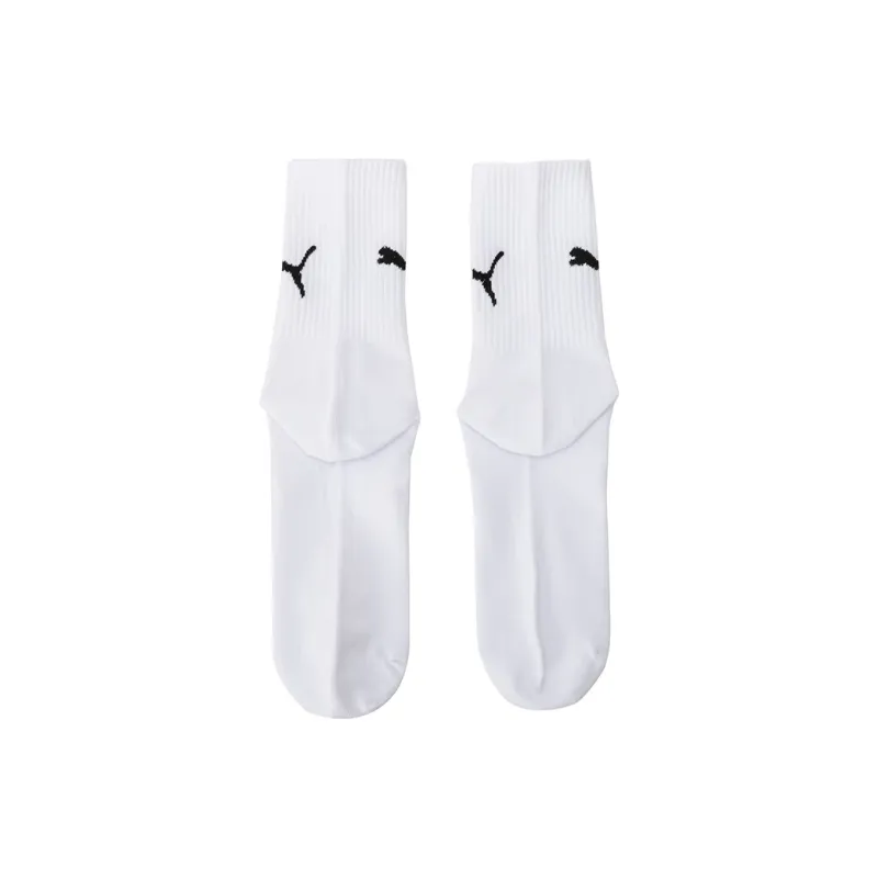 PUMA Mid Calf Socks Unisex 1 Pack White-4