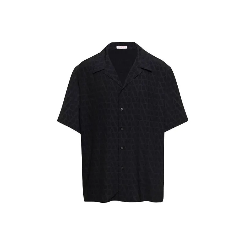 Valentino Embroidered Silk Shirt-0