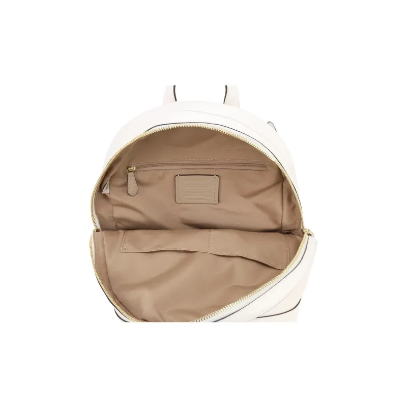 COACH Kenley Leather Backpack Large Size Women's Ecru-4