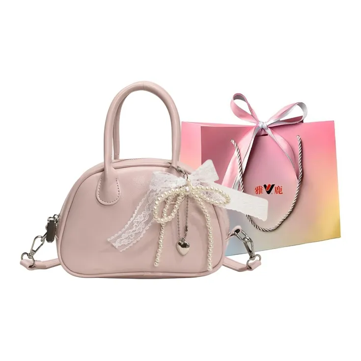 Yalu PU Shoulder Bag, Crossbody Bag, Handbag Regular Women's White/Yellow/Pink/Blue/Black-14