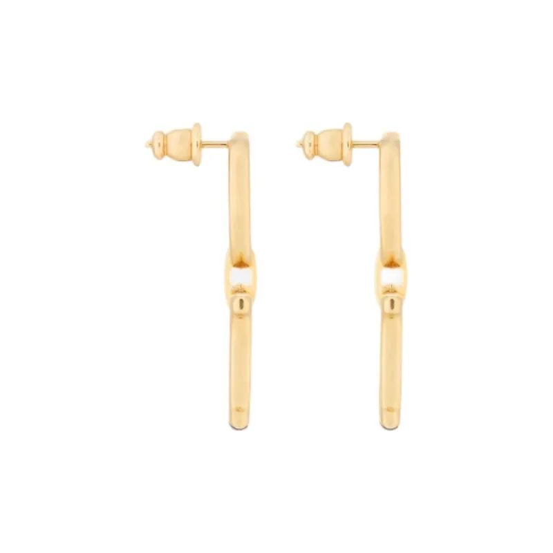 DIOR Metal Earrings Women's Gold-2
