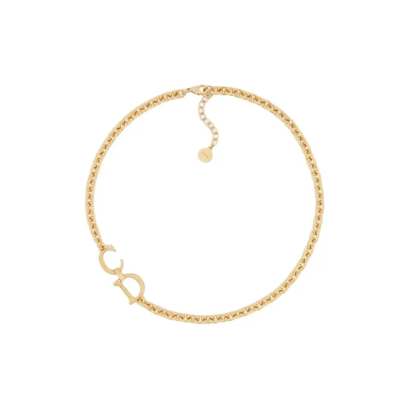 DIOR Metal Necklaces Unisex Gold-0