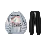 Light Gray Top Black Bottom