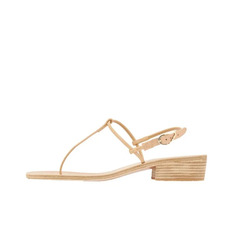 ANCIENT GREEK SANDALS Katerina Heel Stylish Sandals Women's Natural-0